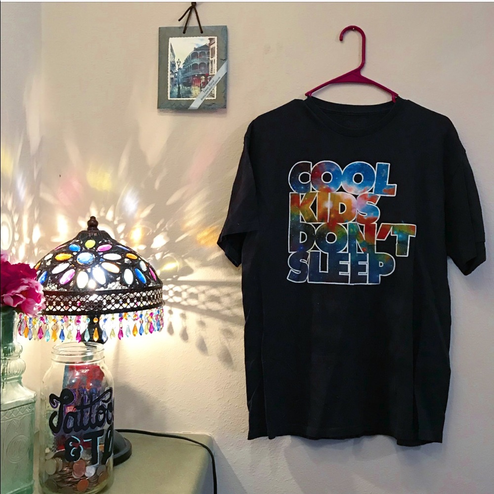 Spencer’s “Cool Kids Don’t Sleep” Galaxy T-shirt